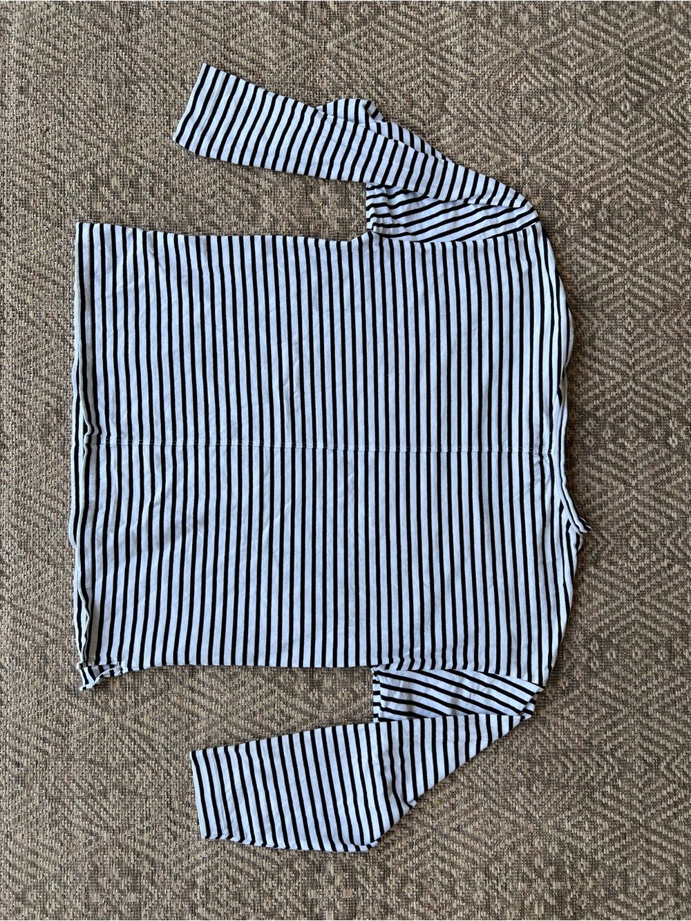 AYR The French Fry Shirt Black White Striped Button Down Womens XS‎ - Picture 11 of 11